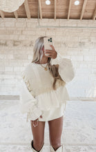 Load image into Gallery viewer, Elle Knitted Vest &amp; Blouse - Natural