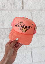 Load image into Gallery viewer, It’s Okay! Smile &amp; Star Trucker Hat