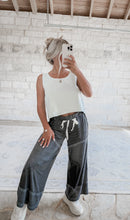 Load image into Gallery viewer, Leanne Scoop Cotton Knit Tank - White