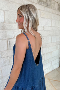 Caitlyn Denim Maxi Dress