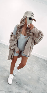 Start The Day Grey Romper