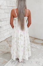 Load image into Gallery viewer, Easy On Me Floral Spaghetti Strap Cutout Maxi - Cream