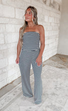 Load image into Gallery viewer, Easy Confidence Striped Bandeau Top &amp; Wide Pants