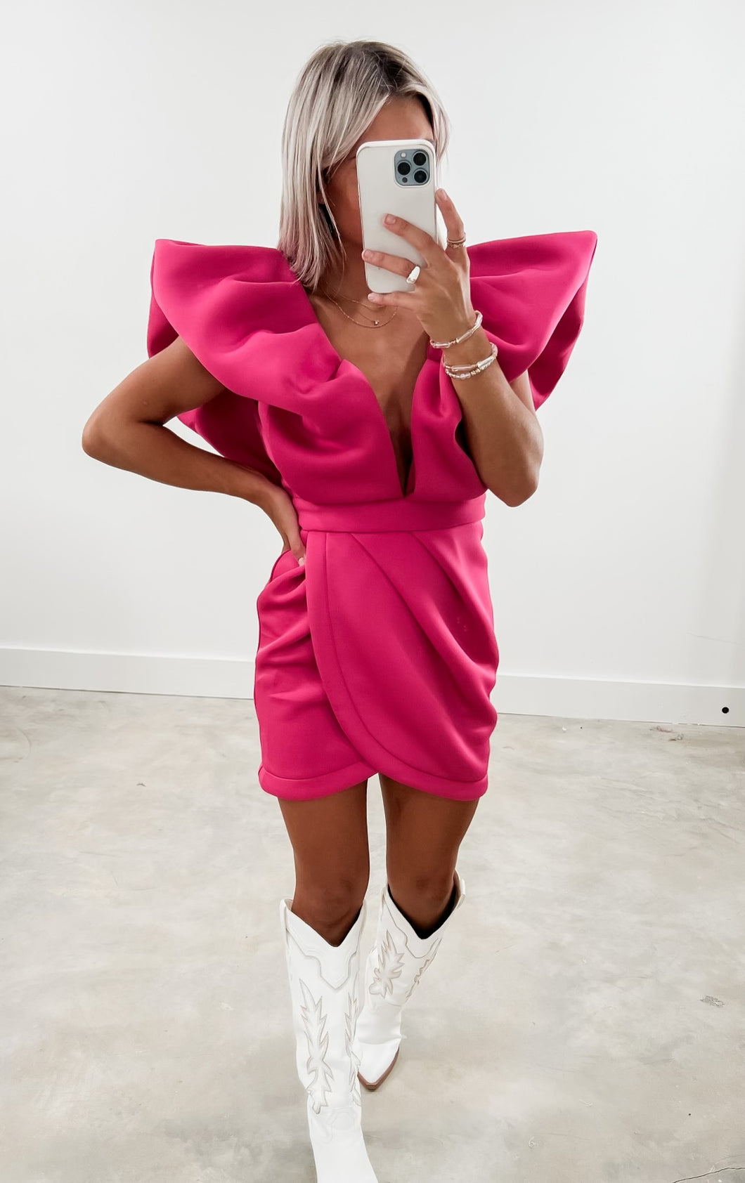 Krista Pink Classy Dress