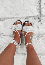 Load image into Gallery viewer, Harbor Light Crochet Flat Sandals