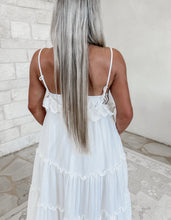 Load image into Gallery viewer, A Sweet Escape Checkered Ruffle Cardigan Dress - Ivory