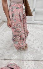 Load image into Gallery viewer, Rocking With You Floral Printed Drop Waist Denim Pants