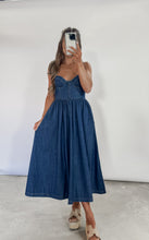 Load image into Gallery viewer, Bridget Corset Denim Dress