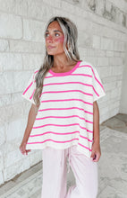 Load image into Gallery viewer, Dock The Boat Terry Top - Hot Pink