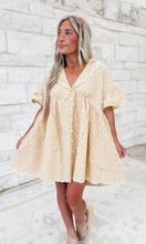 Load image into Gallery viewer, Sunny Days Gingham Lace-Trim Babydoll Dress
