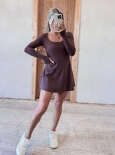 Load image into Gallery viewer, Friday Fit Chocolate Mini Dress