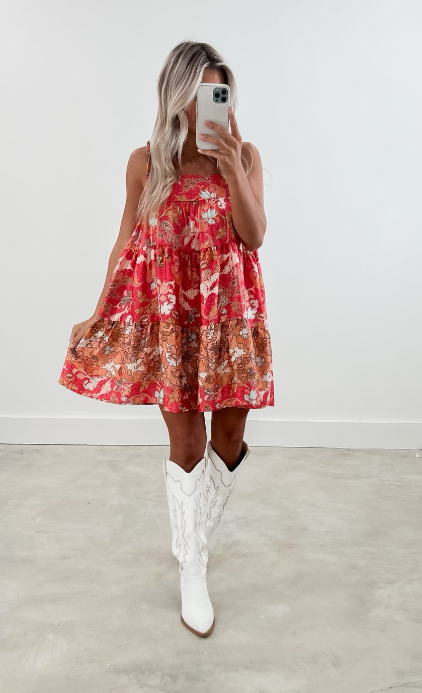 No Better Feeling Floral Tunic Dress