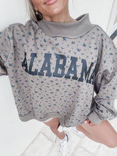 Load image into Gallery viewer, Floral Alabama/AL Reversible Mockneck Sweatshirt - Olive
