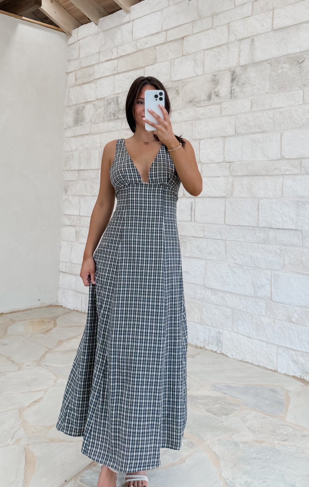 Augustine Plaid Maxi Dress (FINAL SALE) CK Squared Boutique Augustine Plaid Maxi Dress (FINAL SALE) CK Squared Boutique