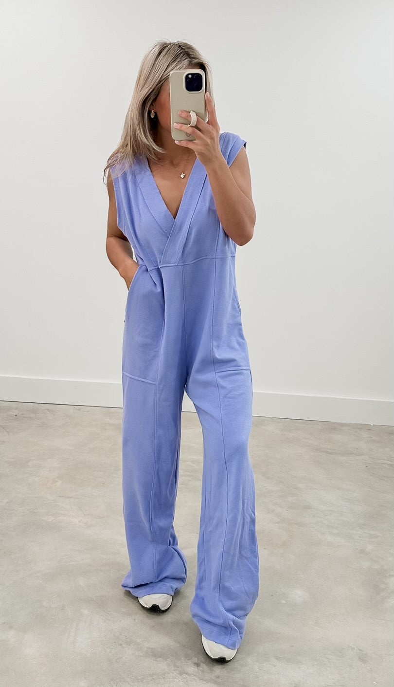 Summer Adventure Periwinkle Jumpsuit