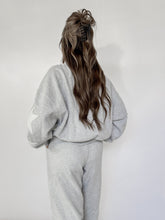 Load image into Gallery viewer, Make A Wish Star Patch Crewneck Sweatshirt + Jogger Set  - Gray
