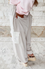 Load image into Gallery viewer, With The Grain Crochet Joggers - Almond