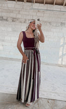 Load image into Gallery viewer, Fell For You Striped Rib Knit Tank Maxi w/ Belt