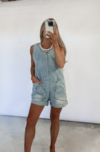 Load image into Gallery viewer, Headed To The Market V Neck Denim Overalls