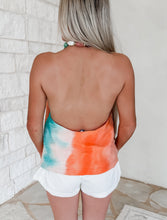 Load image into Gallery viewer, Alessia Stone Halter Tie Dye Tank Top