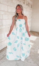 Load image into Gallery viewer, Seashells By The Shore Smocked Midi