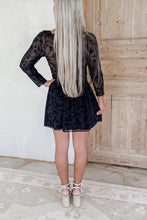Load image into Gallery viewer, Say What You Mean Sheer Floral Layer Burnout Mini Dress