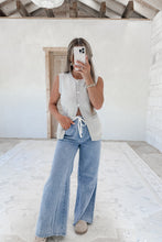 Load image into Gallery viewer, Meet Me For Lunch Button Down Knit Vest - H. Grey