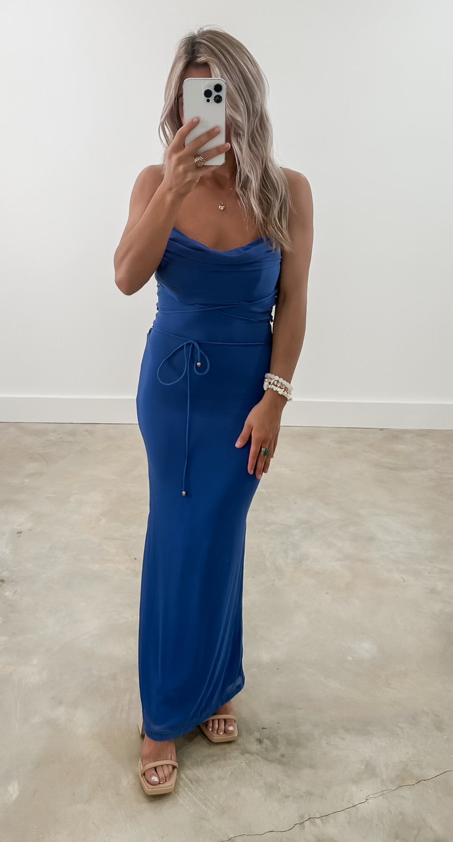 Night In The Bahamas Blue Maxi (FINAL SALE)