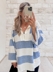 Layla Striped Knit Pullover