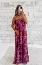 Load image into Gallery viewer, Found In France Floral Print Scarf Maxi Dress