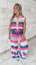 Load image into Gallery viewer, Happy Hour Crochet Sweater Vest &amp; Flare Pants Set