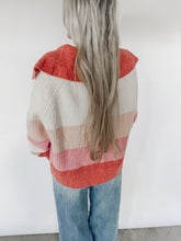 Load image into Gallery viewer, In The Mix Collar Button Stripe Sweater (FINAL SALE)