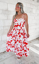 Load image into Gallery viewer, Higher Standards Red - Ivory Sleeveless Underwire Long Midi