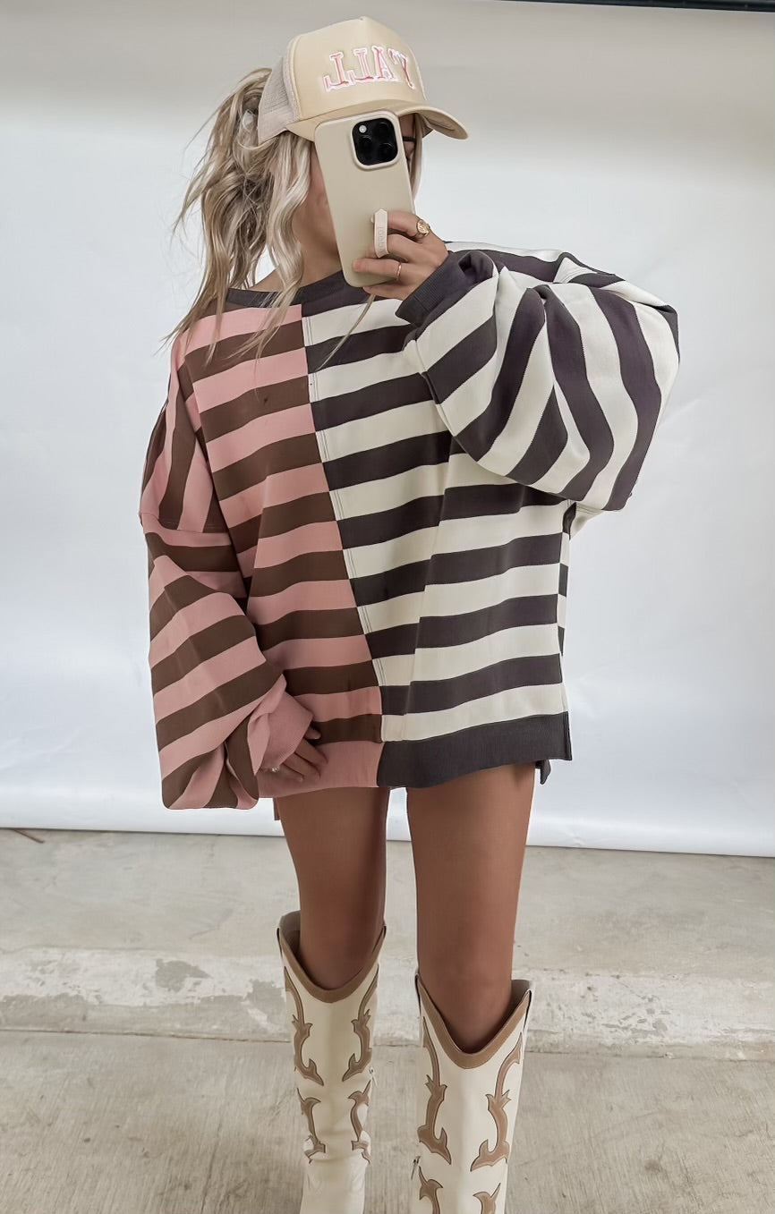 Casual Plans Striped Sweater