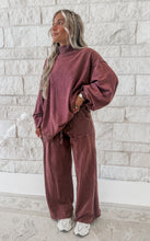 Load image into Gallery viewer, After Hours Mineral Washed Ribbed Mock Neck Sweatshirt Top