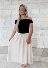 Load image into Gallery viewer, Made For More Off The Shoulder Contrast Maxi Dress