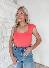 Load image into Gallery viewer, Riley Basic Seamless Square Neck Top - Grapefruit