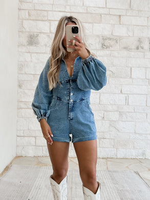 Jessie Denim Romper