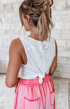 Load image into Gallery viewer, Midnight Star Patch Stud Vintage Washing Ribbed Sleeveless Top