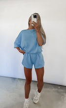 Load image into Gallery viewer, Weekends In Laguna Scuba Lounge Short Set - Denim Drift