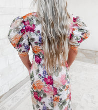Load image into Gallery viewer, Rita Floral Puff Sleeve Dress
