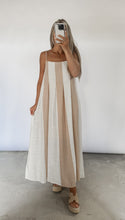 Load image into Gallery viewer, On The Coast Striped Midi Dress - Taupe/Cream