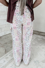 Load image into Gallery viewer, Petal Pop Floral Patchwork Wide Leg Jeans