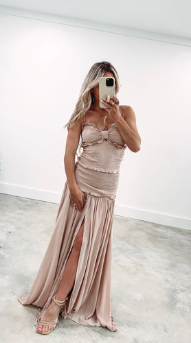 Sandy Babe Taupe Maxi