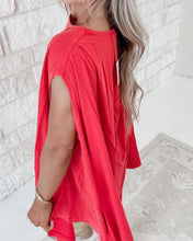 Load image into Gallery viewer, Chill Mode Mineral Wash Handkerchief Hem Jersey Mini Dress
