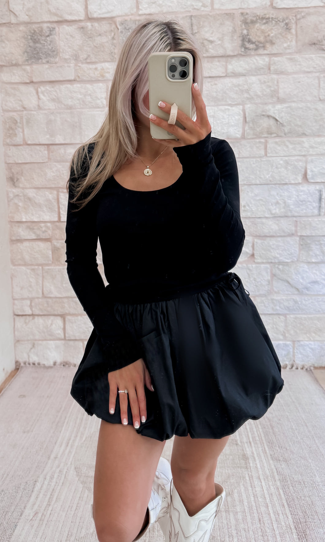 Penelope Black Bubble Dress