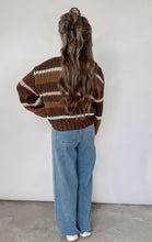 Load image into Gallery viewer, Here Comes The Cold Striped Colorblock Chunky Cardigan
