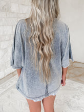 Load image into Gallery viewer, Tori Patchwork Heart Mineral Wash Top