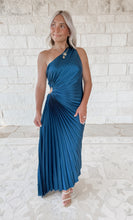 Load image into Gallery viewer, Olympia Pleated Maxi - Blue Sapphire