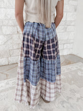 Load image into Gallery viewer, Farmers Market Date Plaid Relaxed Patchwork Pants